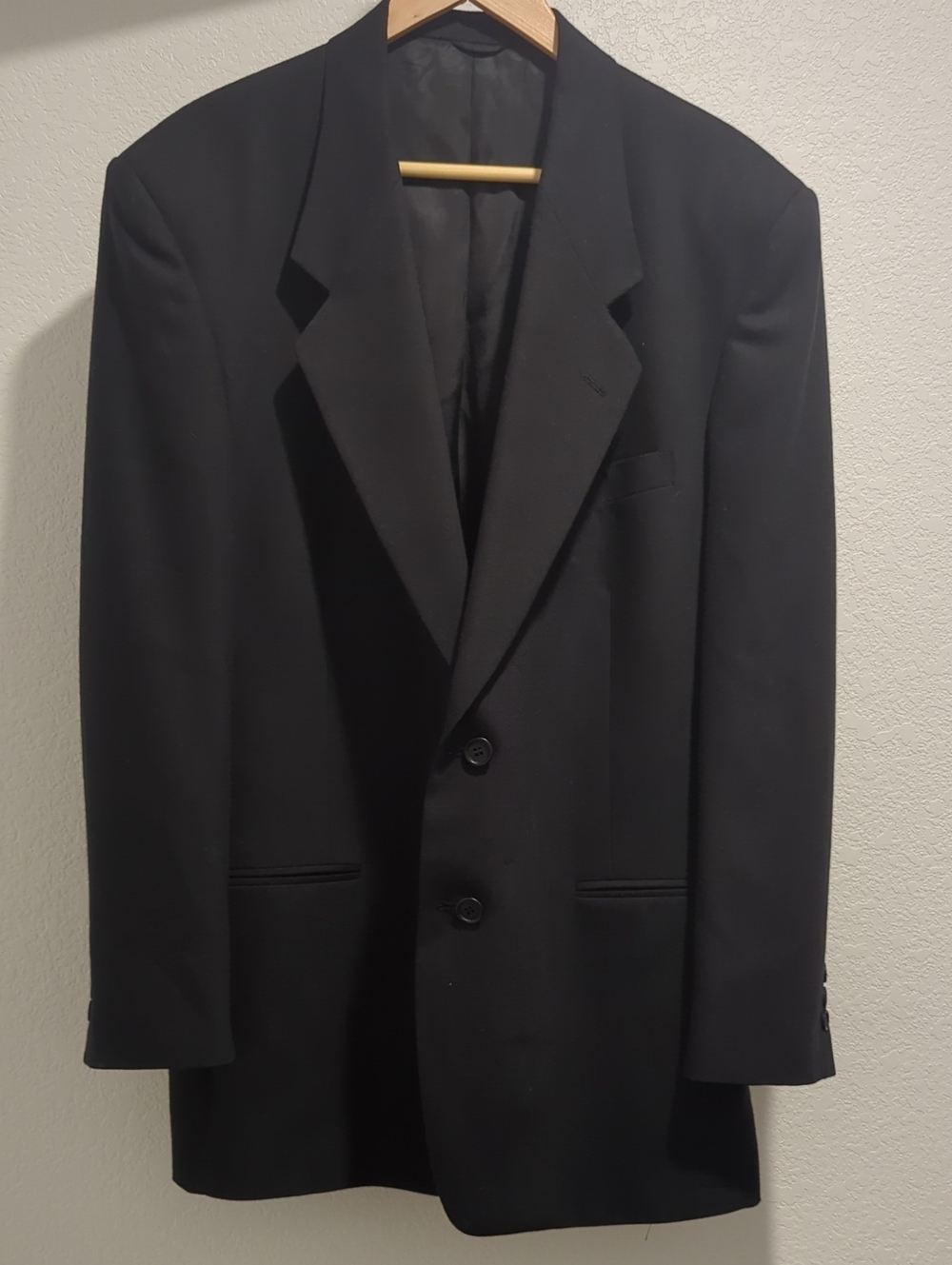 Vintage Nino Cerruti Rue Royale Black Suit Jacket